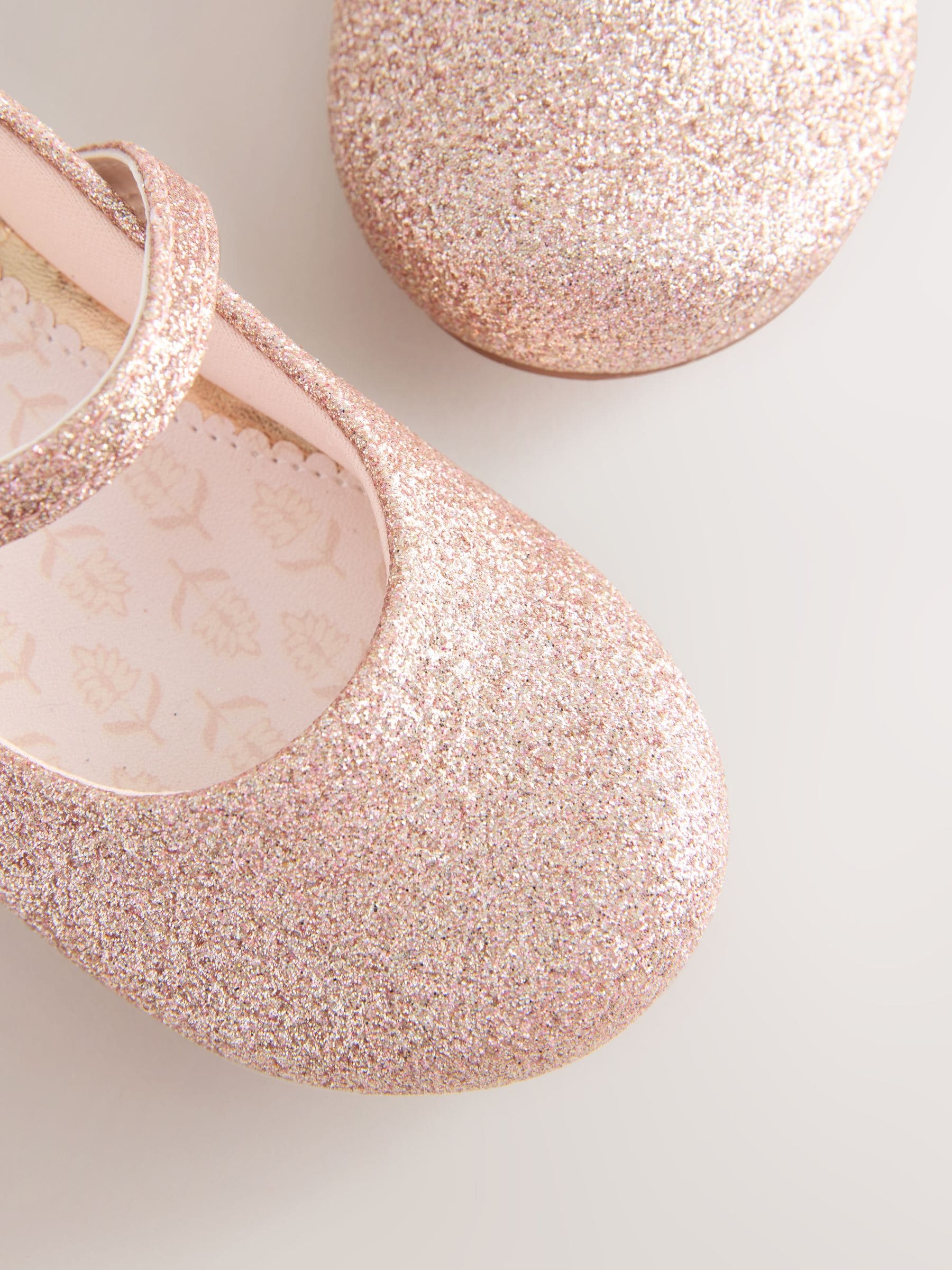 Pink Glitter Standard Fit (F) Flower Girl Occasion Mary Jane Shoes image 5