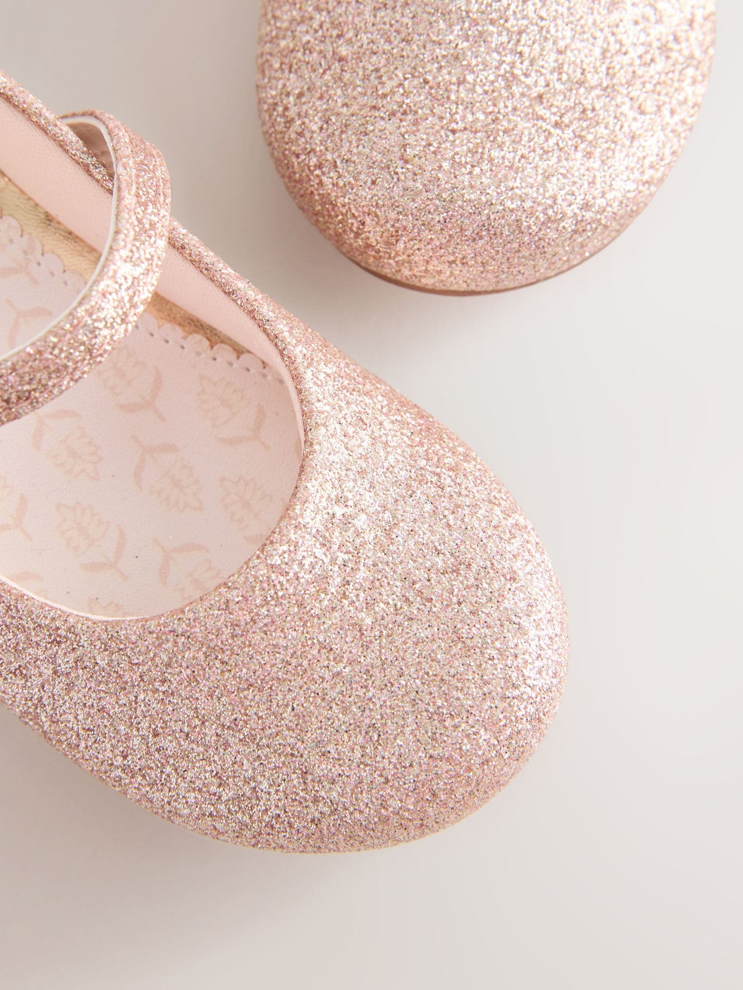 Pink Glitter Standard Fit (F) Flower Girl Occasion Mary Jane Shoes image 5