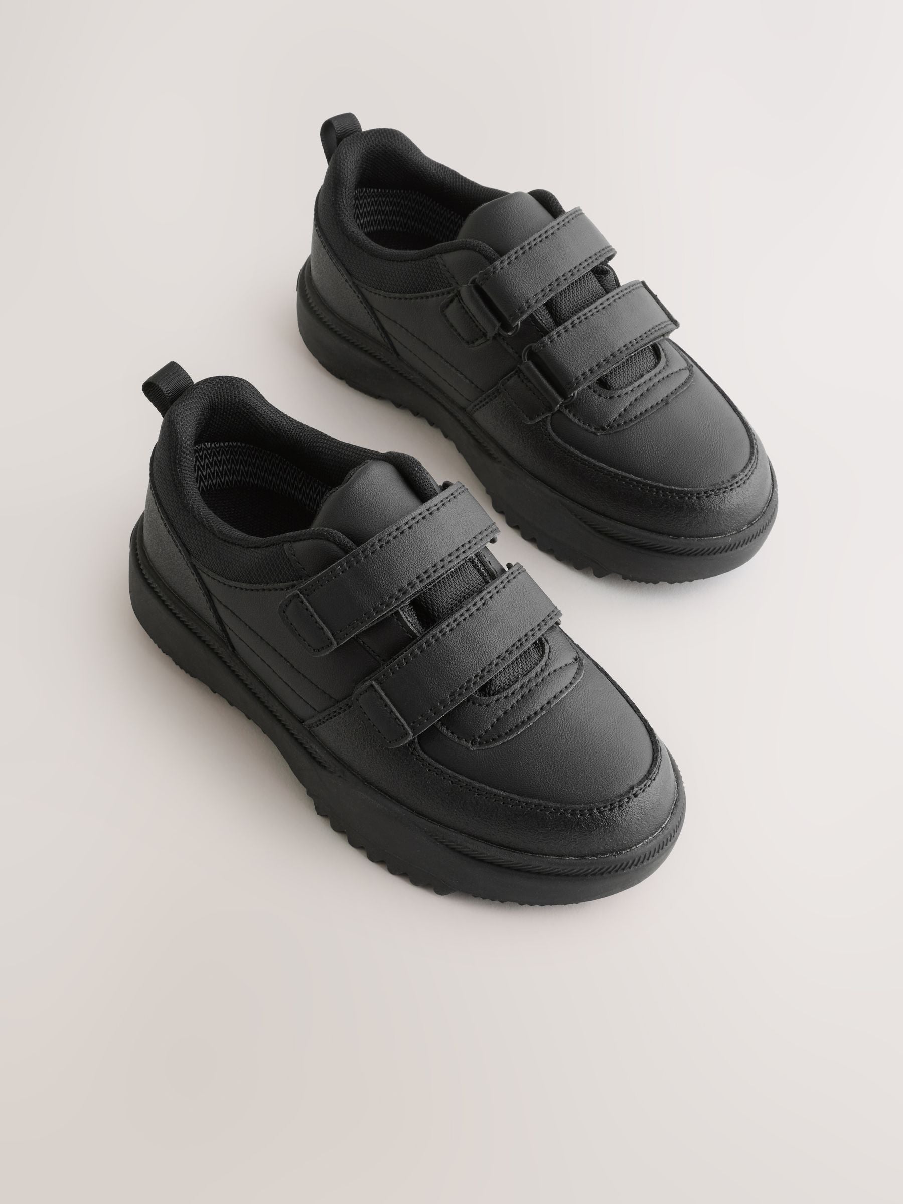 Black Waterproof Touch Fastening School Shoes image 1
