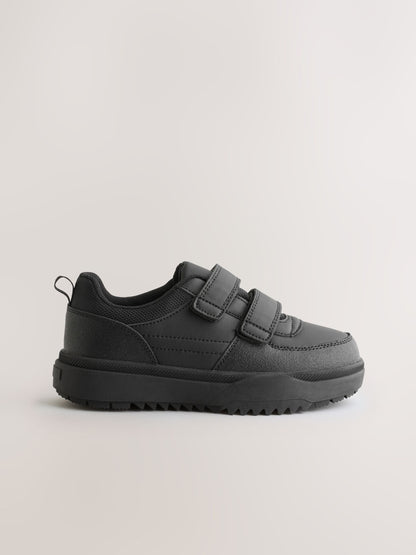 Black Waterproof Touch Fastening School Shoes image 2