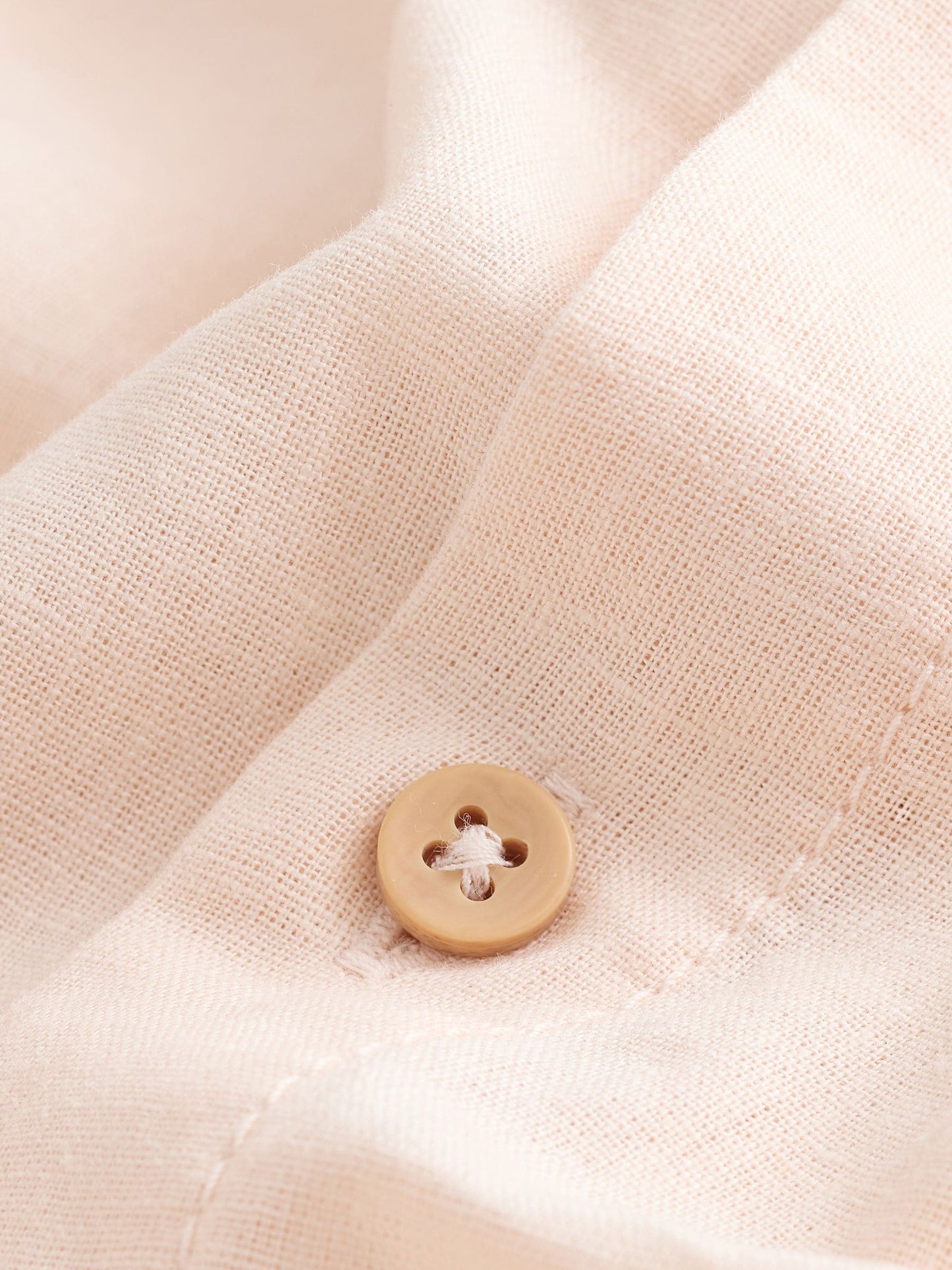 Dsiney Kidz - Peach Pink Grandad Collar Linen Mix Long Sleeve Shirt (3-16yrs) image 7