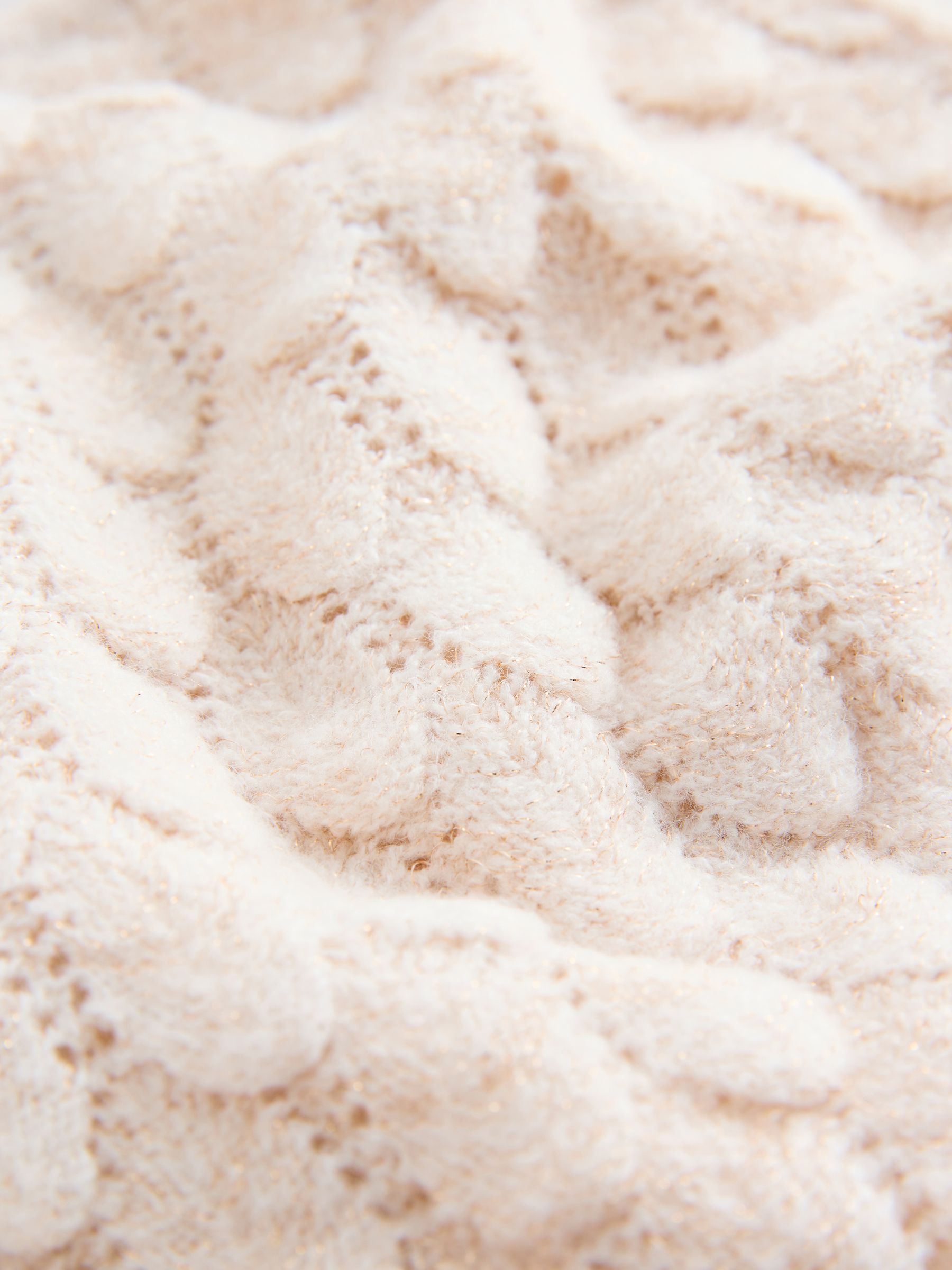 Dsiney Kidz - Champagne Occasion Bridesmaid Knitted Feather Cardigan Shrug (3mths-16yrs) image 7