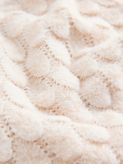 Dsiney Kidz - Champagne Occasion Bridesmaid Knitted Feather Cardigan Shrug (3mths-16yrs) image 7