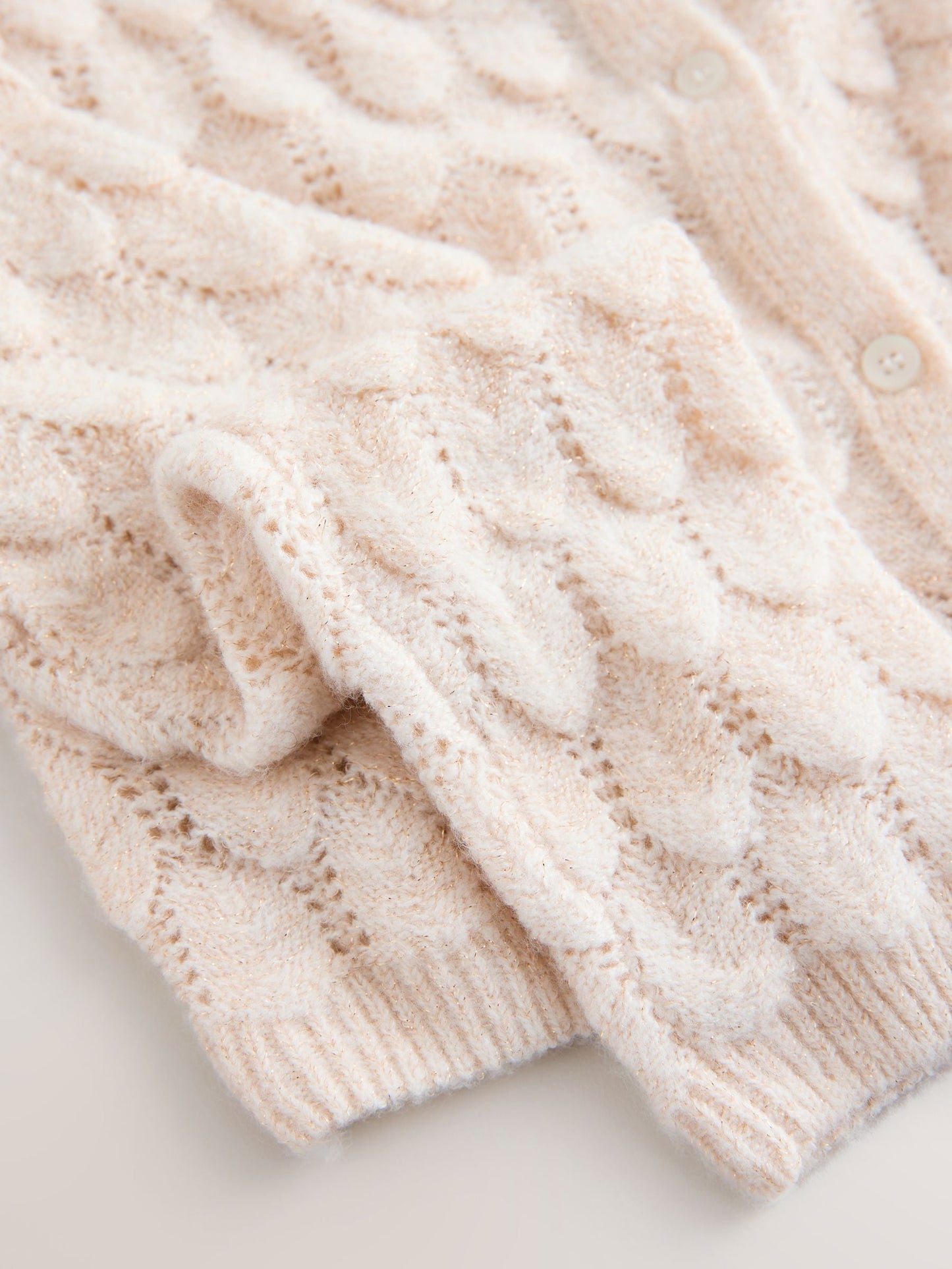 Dsiney Kidz - Champagne Occasion Bridesmaid Knitted Feather Cardigan Shrug (3mths-16yrs) image 8