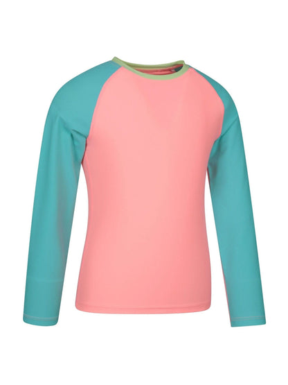Dsiney Kidz - Mountain Warehouse Coral Pink Long Sleeve Rash Vest image 1