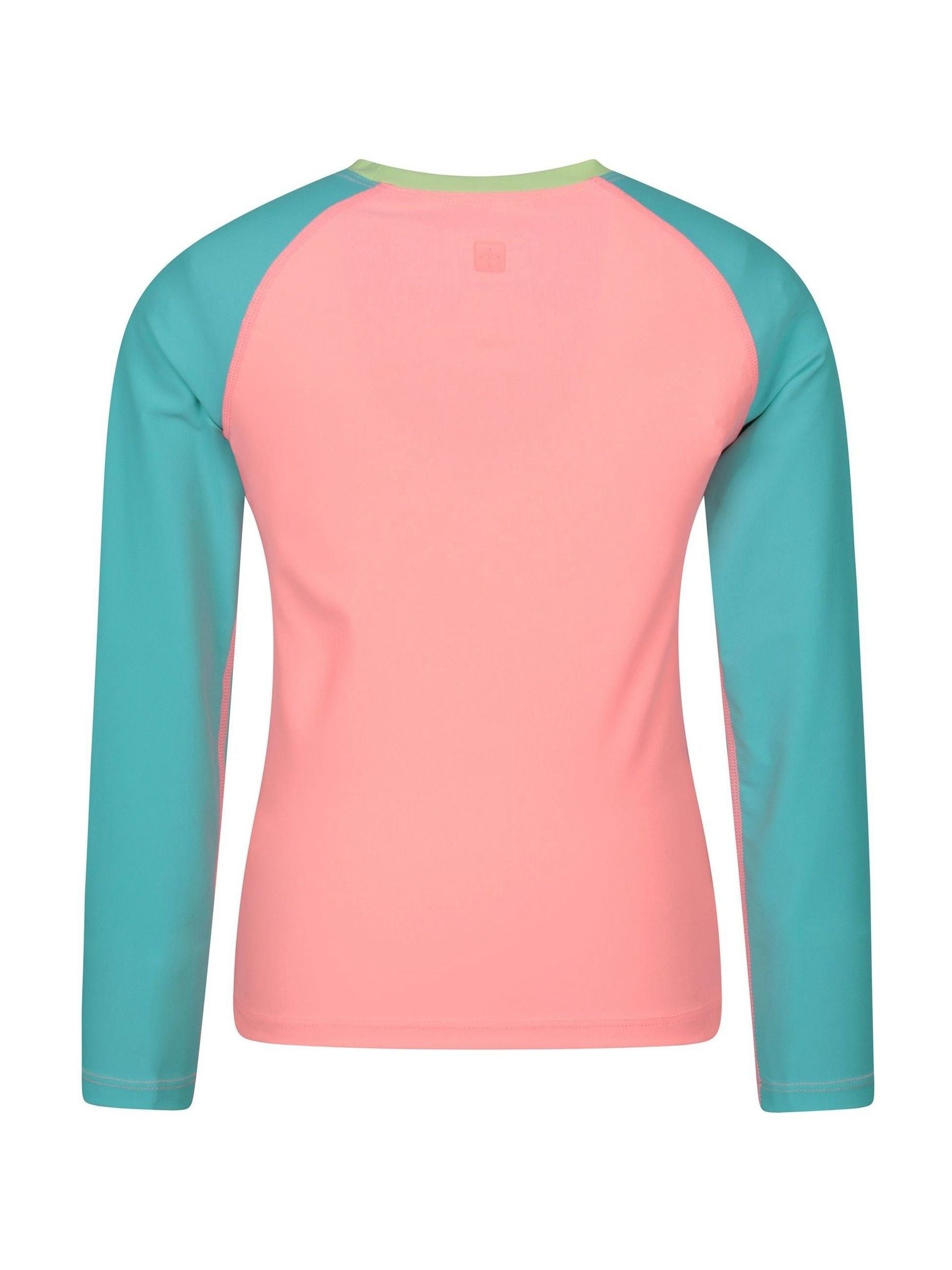 Dsiney Kidz - Mountain Warehouse Coral Pink Long Sleeve Rash Vest image 2