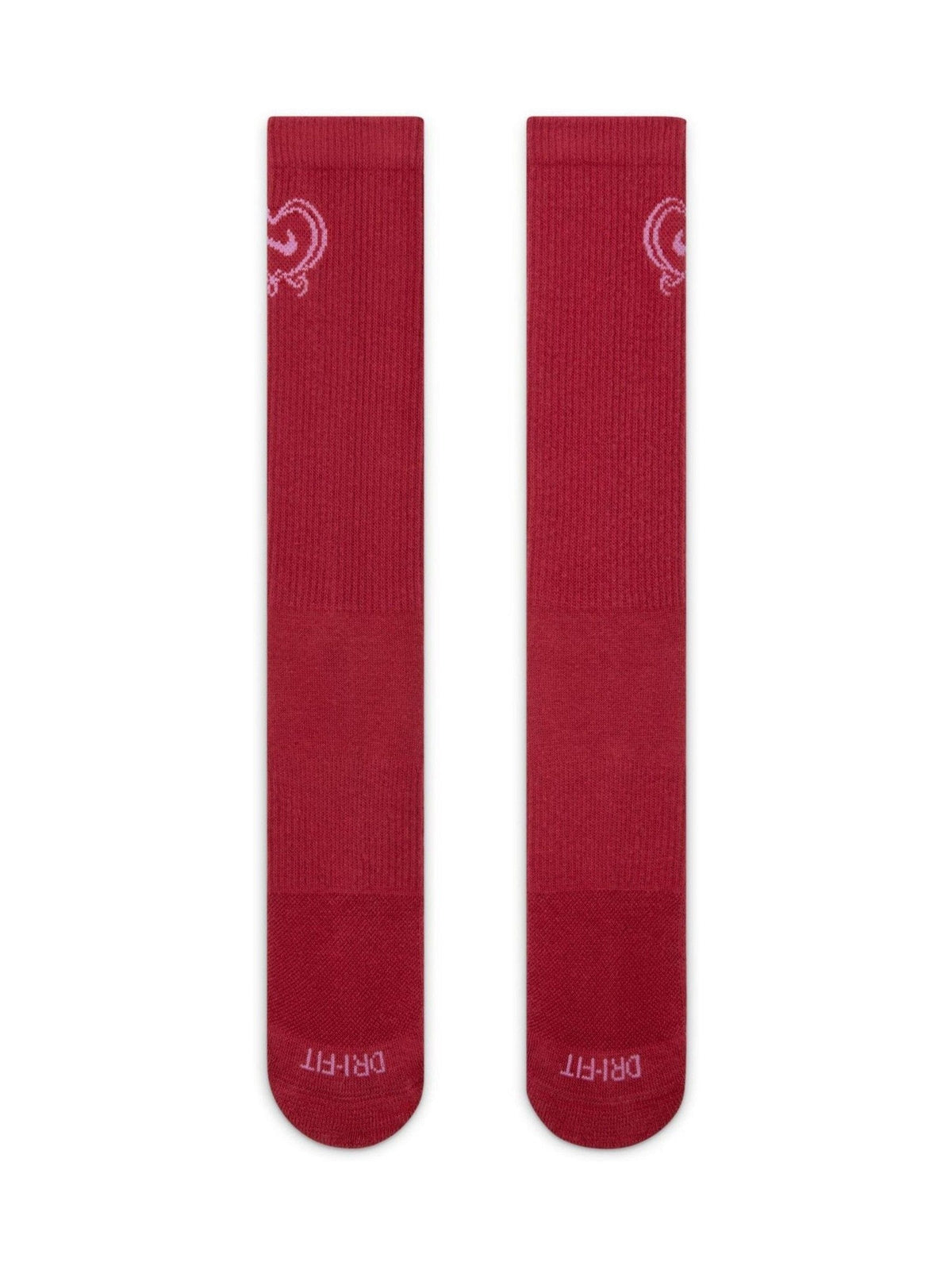 Nike Team Crimson Red Everyday Plus Cushioned Crew Valentine Socks 1 Pack - image 2