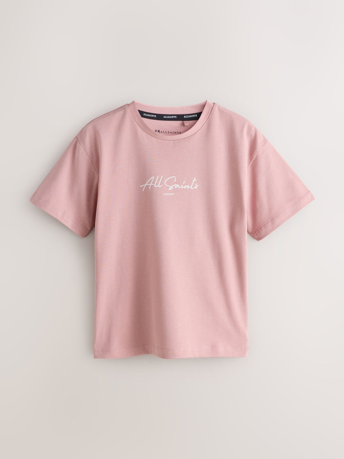 Dsiney Kidz - smALLSAINTS Pink/Black Script Logo Crew Neck Relaxed T-Shirts 3 Pack image 2