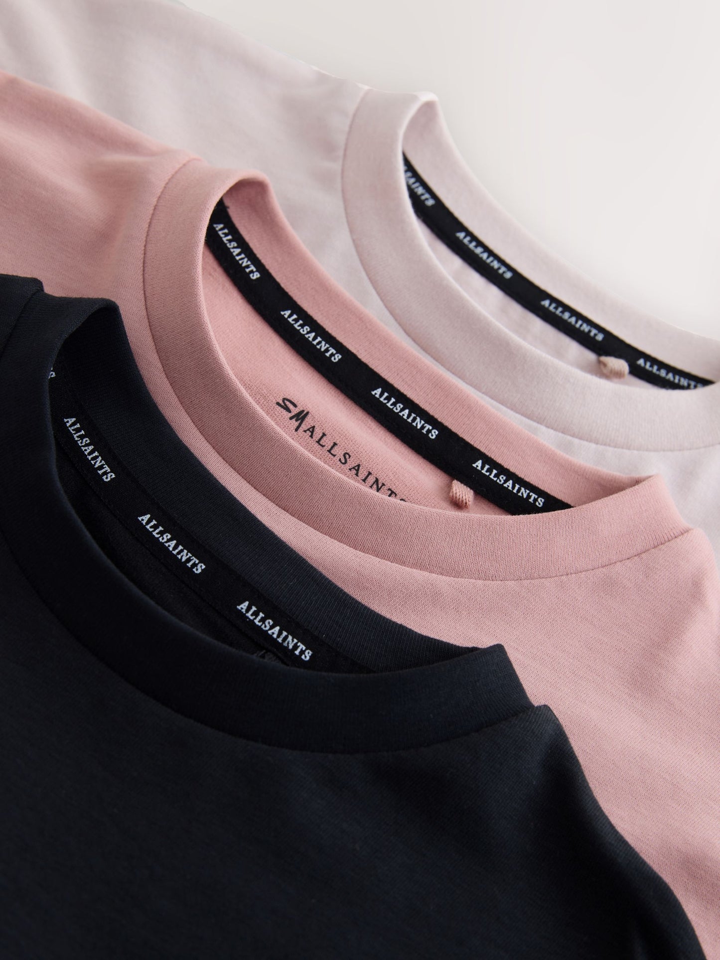 Dsiney Kidz - smALLSAINTS Pink/Black Script Logo Crew Neck Relaxed T-Shirts 3 Pack image 6