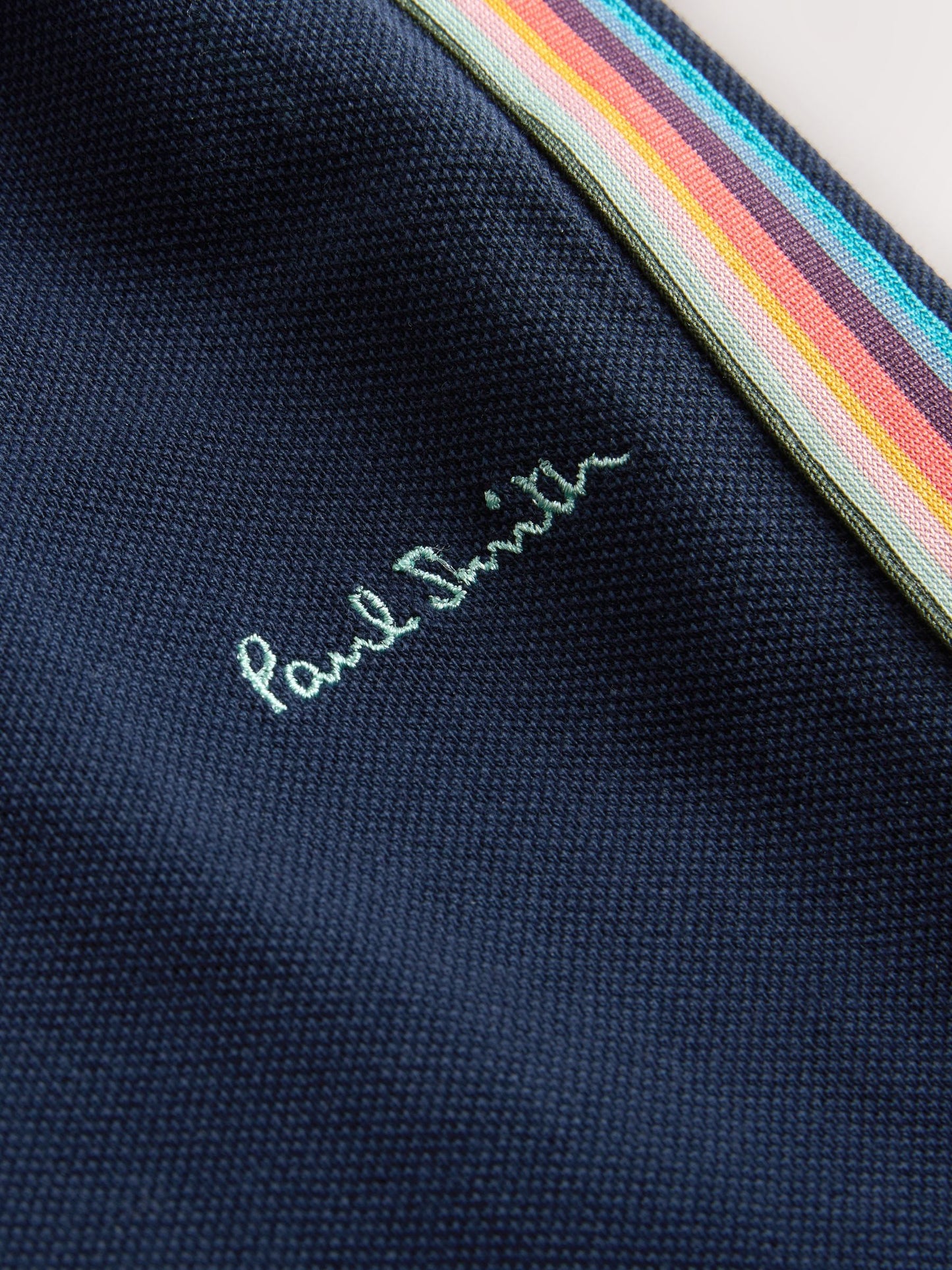 Dsiney Kidz - Paul Smith Junior Navy Pique Polo Shirt And Shorts Set image 5