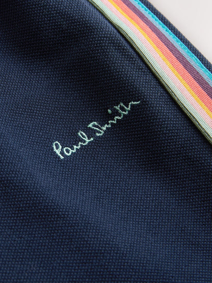 Dsiney Kidz - Paul Smith Junior Navy Pique Polo Shirt And Shorts Set image 5