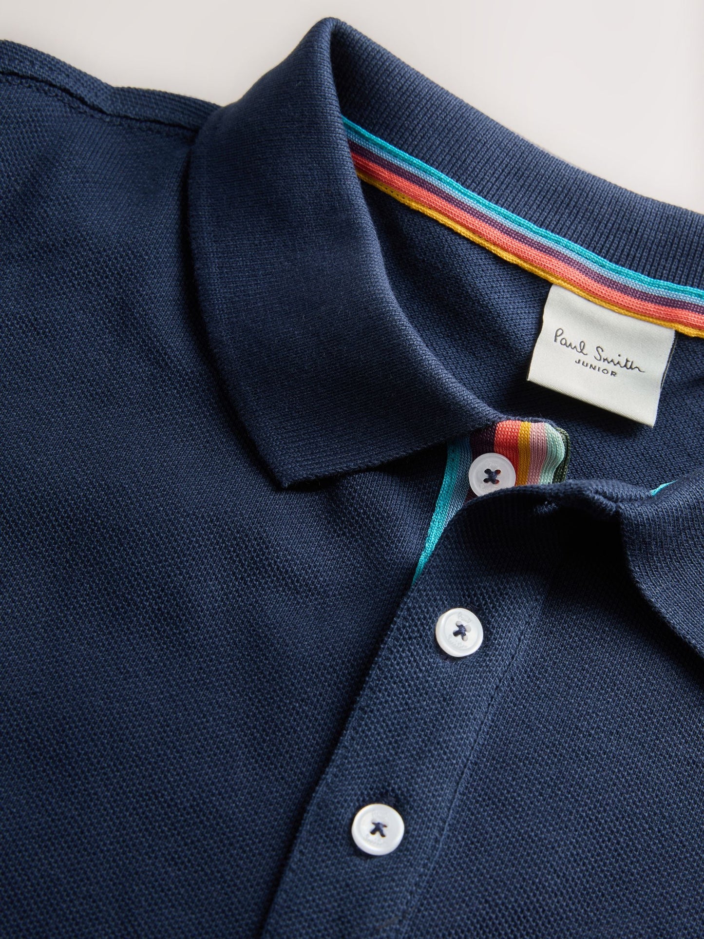 Dsiney Kidz - Paul Smith Junior Navy Pique Polo Shirt And Shorts Set image 6