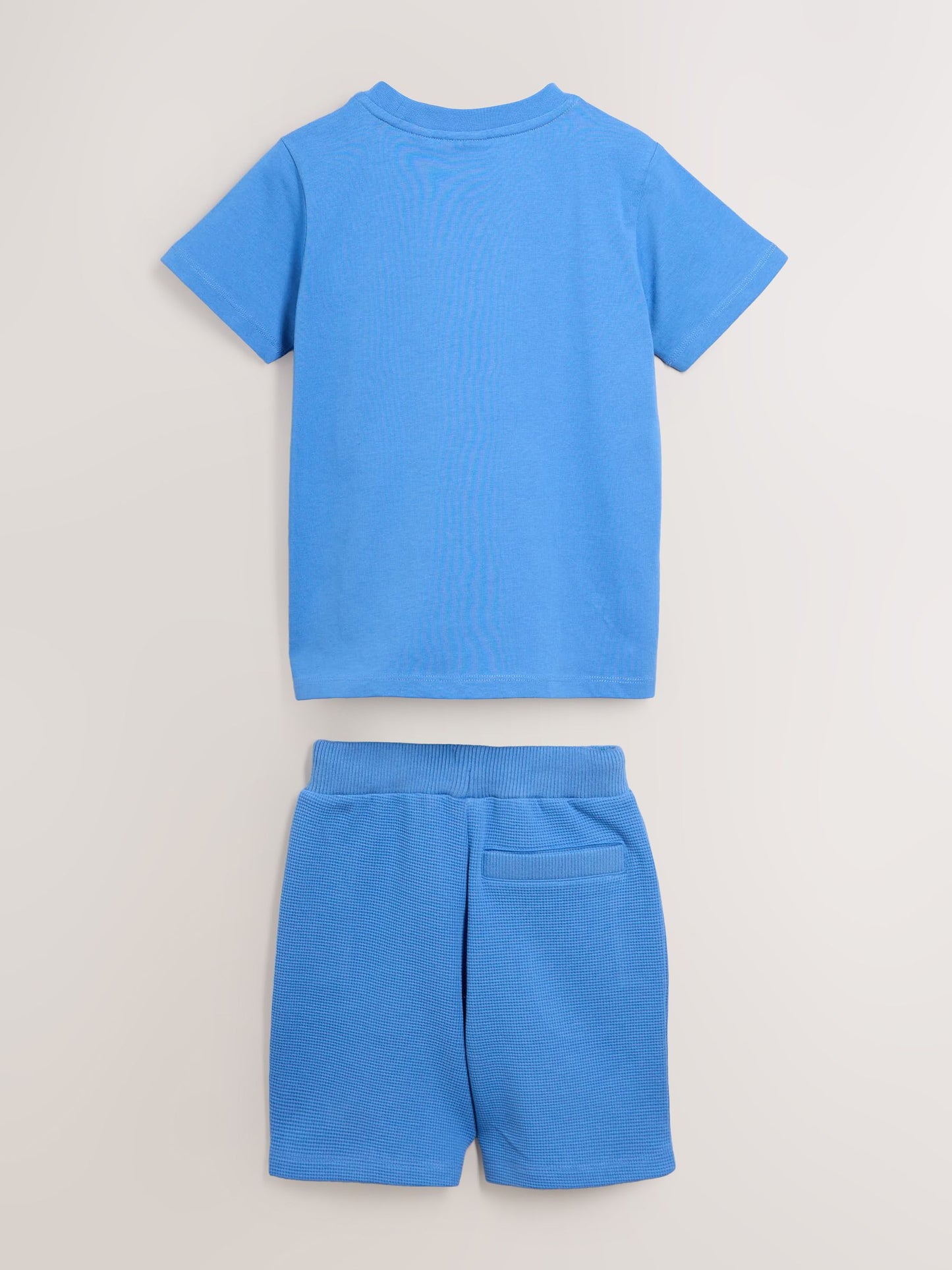 Dsiney Kidz - Paul Smith Junior Blue Textured Zebra T-Shirt And Shorts Set image 2
