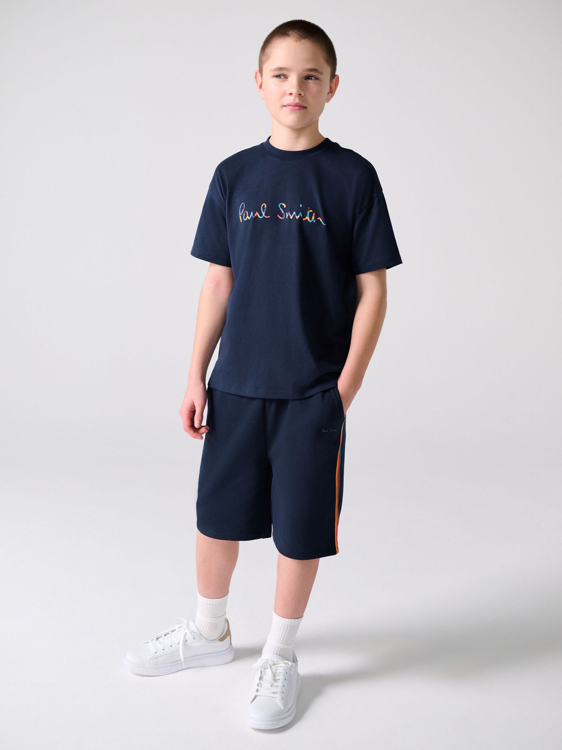 Dsiney Kidz - Paul Smith Junior Navy T-Shirt and Shorts Set image 1