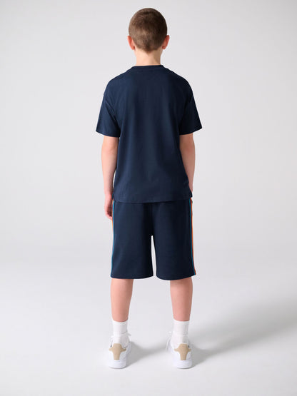 Dsiney Kidz - Paul Smith Junior Navy T-Shirt and Shorts Set image 3
