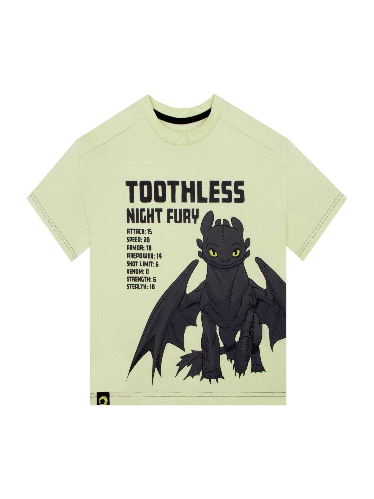 How to Train Your Dragon Green How To Train Your Dragon Night Fury T-Shirt image 1