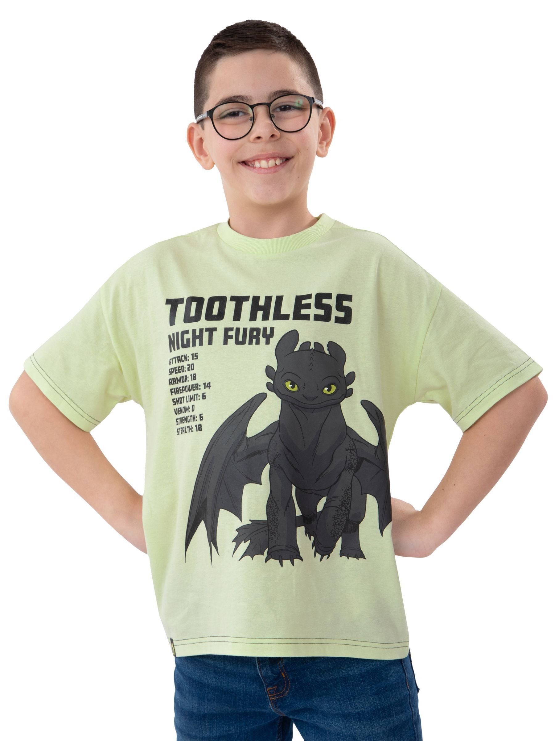 How to Train Your Dragon Green How To Train Your Dragon Night Fury T-Shirt image 5