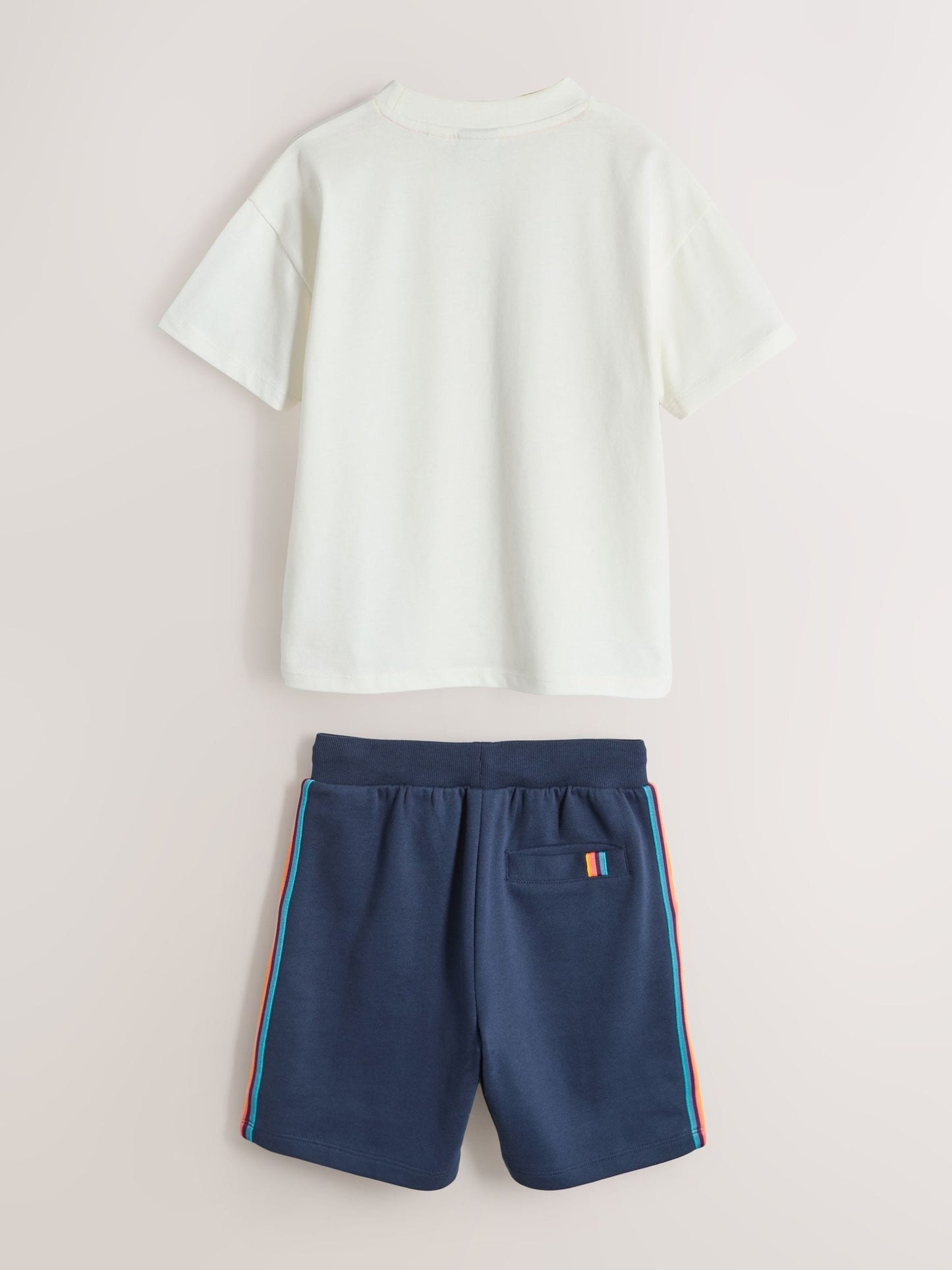 Dsiney Kidz - Paul Smith Junior White/Navy T-Shirt and Shorts Set image 10