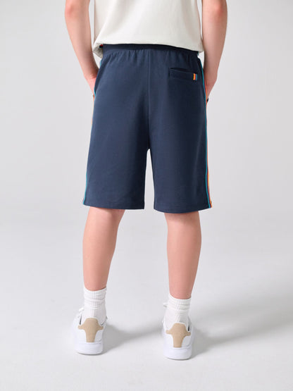 Dsiney Kidz - Paul Smith Junior White/Navy T-Shirt and Shorts Set image 5