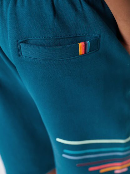 Dsiney Kidz - Paul Smith Junior Blue Tonal T-Shirt and Shorts Set image 5