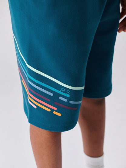 Dsiney Kidz - Paul Smith Junior Blue Tonal T-Shirt and Shorts Set image 6