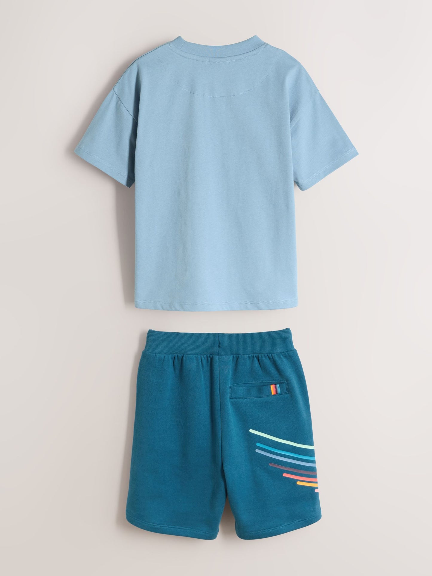 Dsiney Kidz - Paul Smith Junior Blue Tonal T-Shirt and Shorts Set image 9