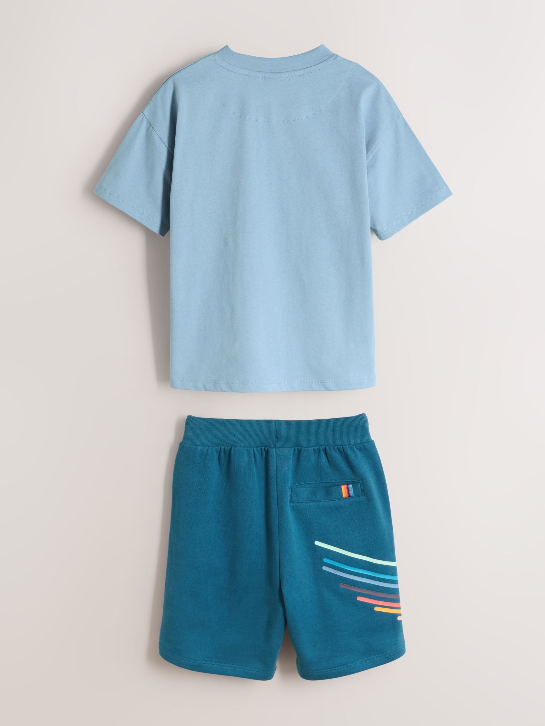 Dsiney Kidz - Paul Smith Junior Blue Tonal T-Shirt and Shorts Set image 9