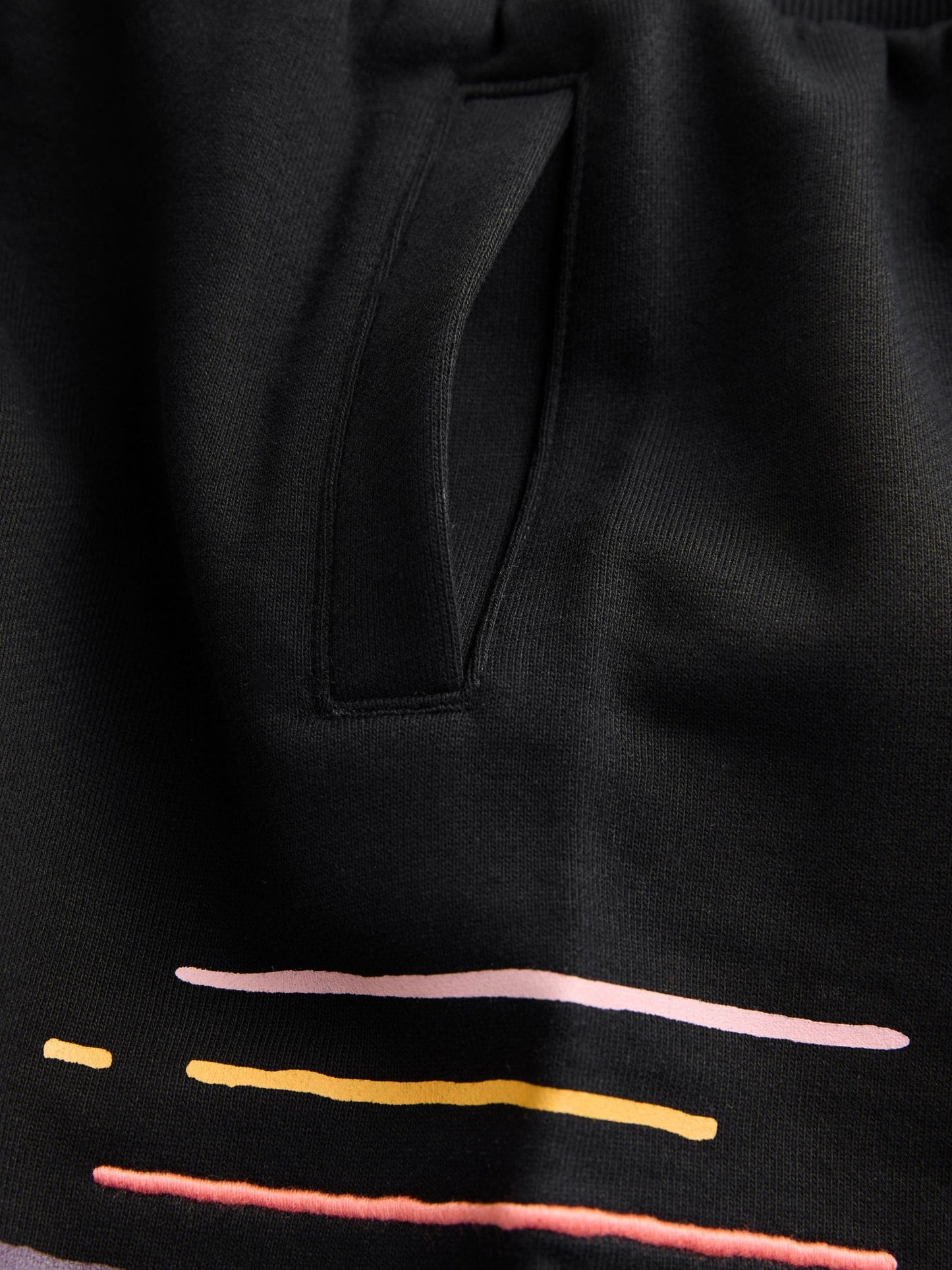 Dsiney Kidz - Paul Smith Junior Black Embroidered Stripe Sweatshirt And Shorts Set image 10