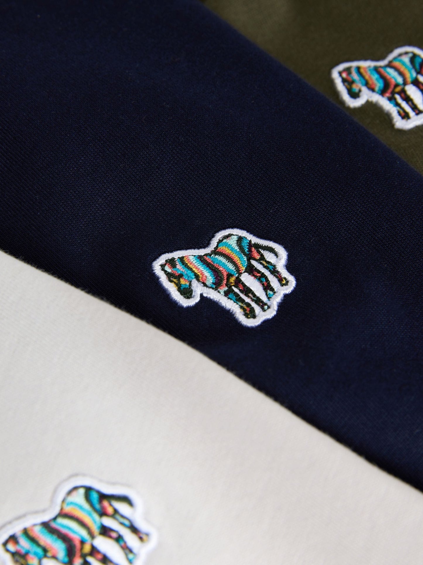 Dsiney Kidz - Paul Smith Junior Navy/Green/White/Stone Signature T-Shirts 5 Pack image 10