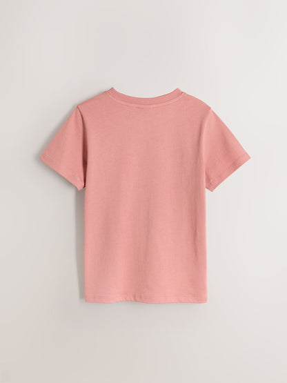 Dsiney Kidz - Paul Smith Junior Brown/Stone/Pink Signature T-Shirts 3 Pack image 3