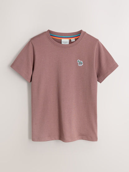 Dsiney Kidz - Paul Smith Junior Brown/Stone/Pink Signature T-Shirts 3 Pack image 4