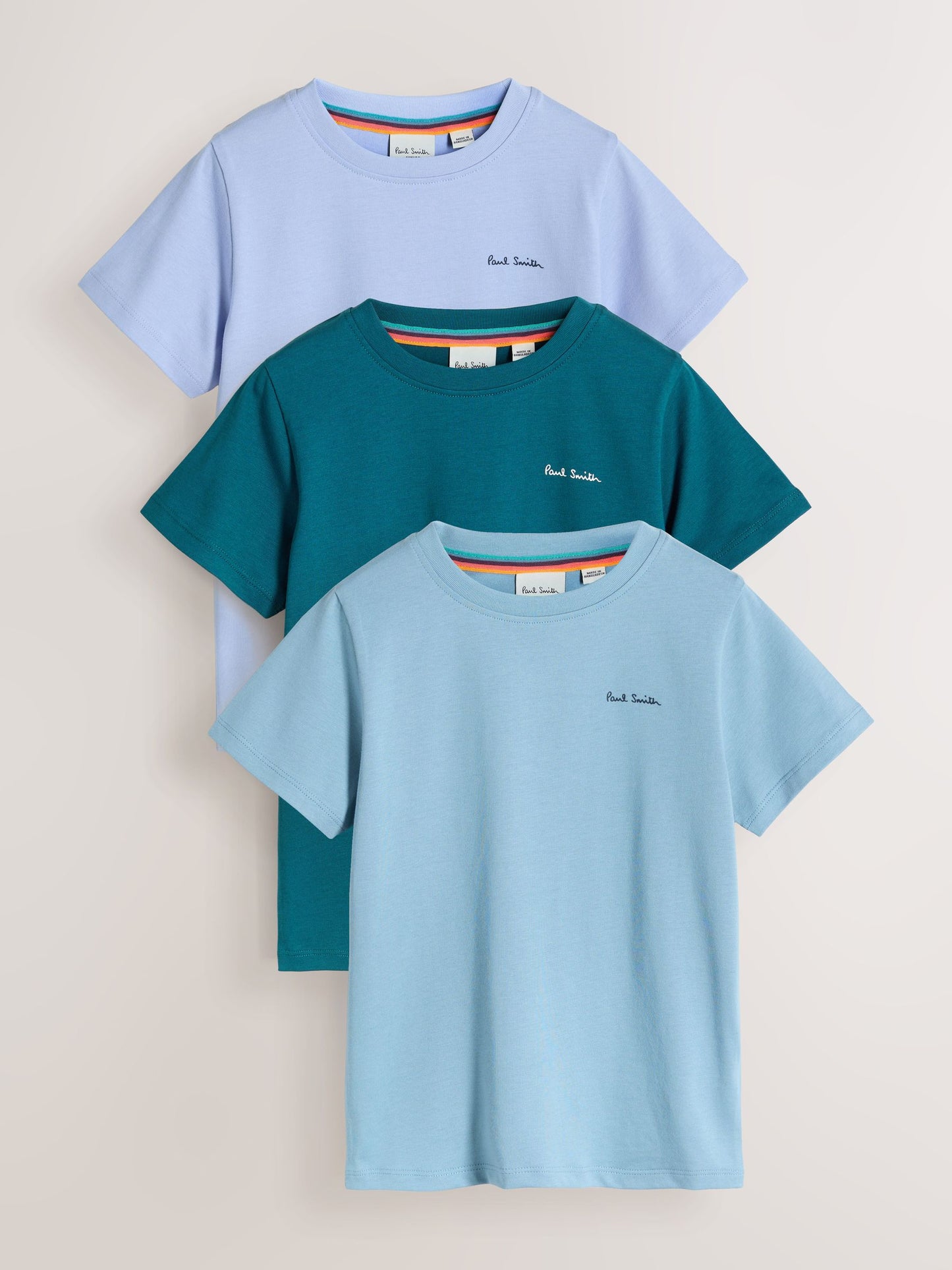 Dsiney Kidz - Paul Smith Junior Blue Signature T-Shirts 3 Pack image 1
