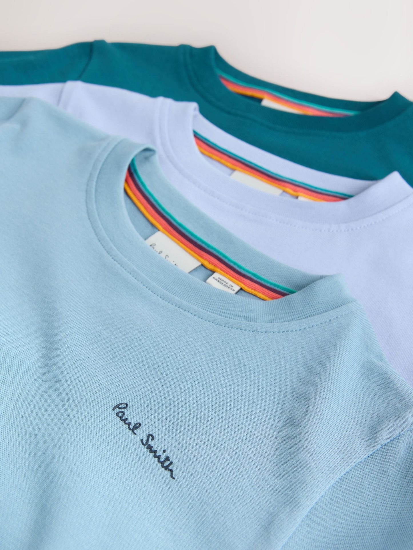 Dsiney Kidz - Paul Smith Junior Blue Signature T-Shirts 3 Pack image 7