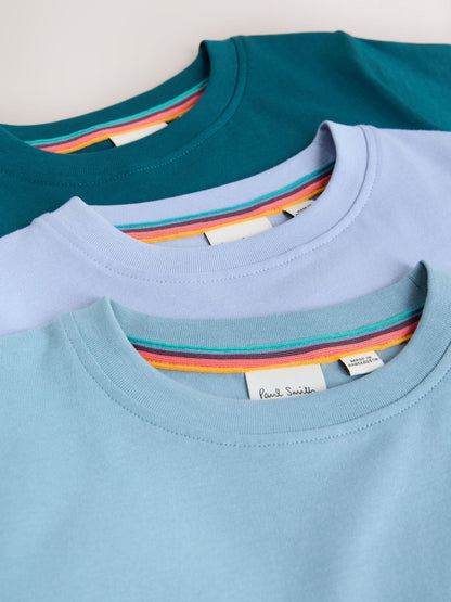 Dsiney Kidz - Paul Smith Junior Blue Signature T-Shirts 3 Pack image 8