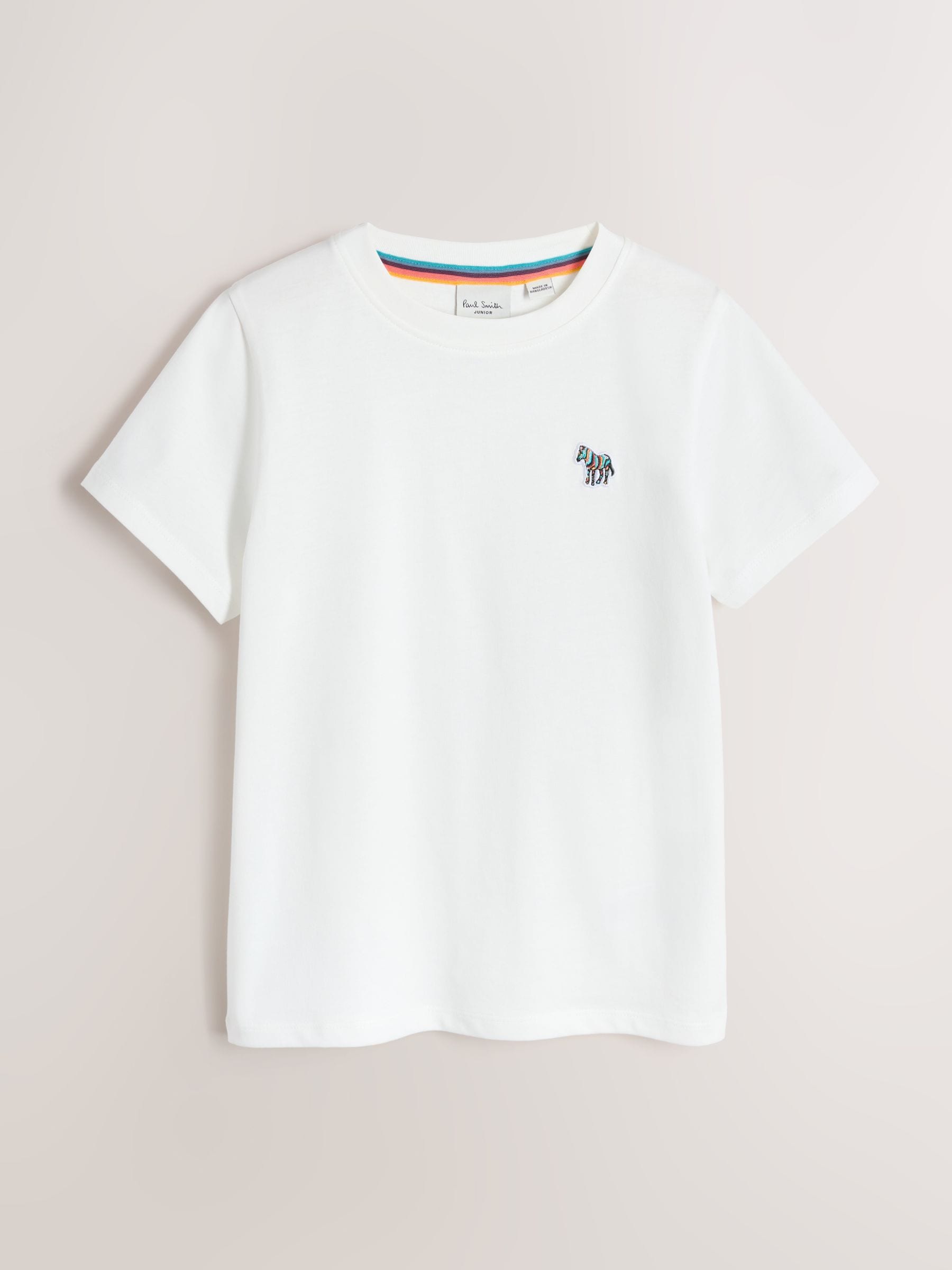 Dsiney Kidz - Paul Smith Junior Green/Orange/White Colourblock Signature T-Shirts 3 Pack image 3