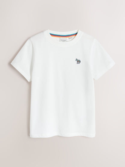 Dsiney Kidz - Paul Smith Junior Green/Orange/White Colourblock Signature T-Shirts 3 Pack image 3