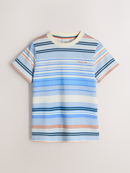 Dsiney Kidz - Paul Smith Junior Blue/Red/Orange Signature T-Shirts 3 Pack image 2