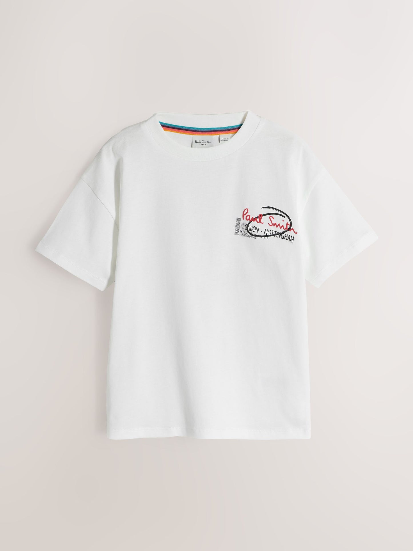 Dsiney Kidz - Paul Smith Junior Red/Black/White Graphic T-Shirts 3 Pack image 2