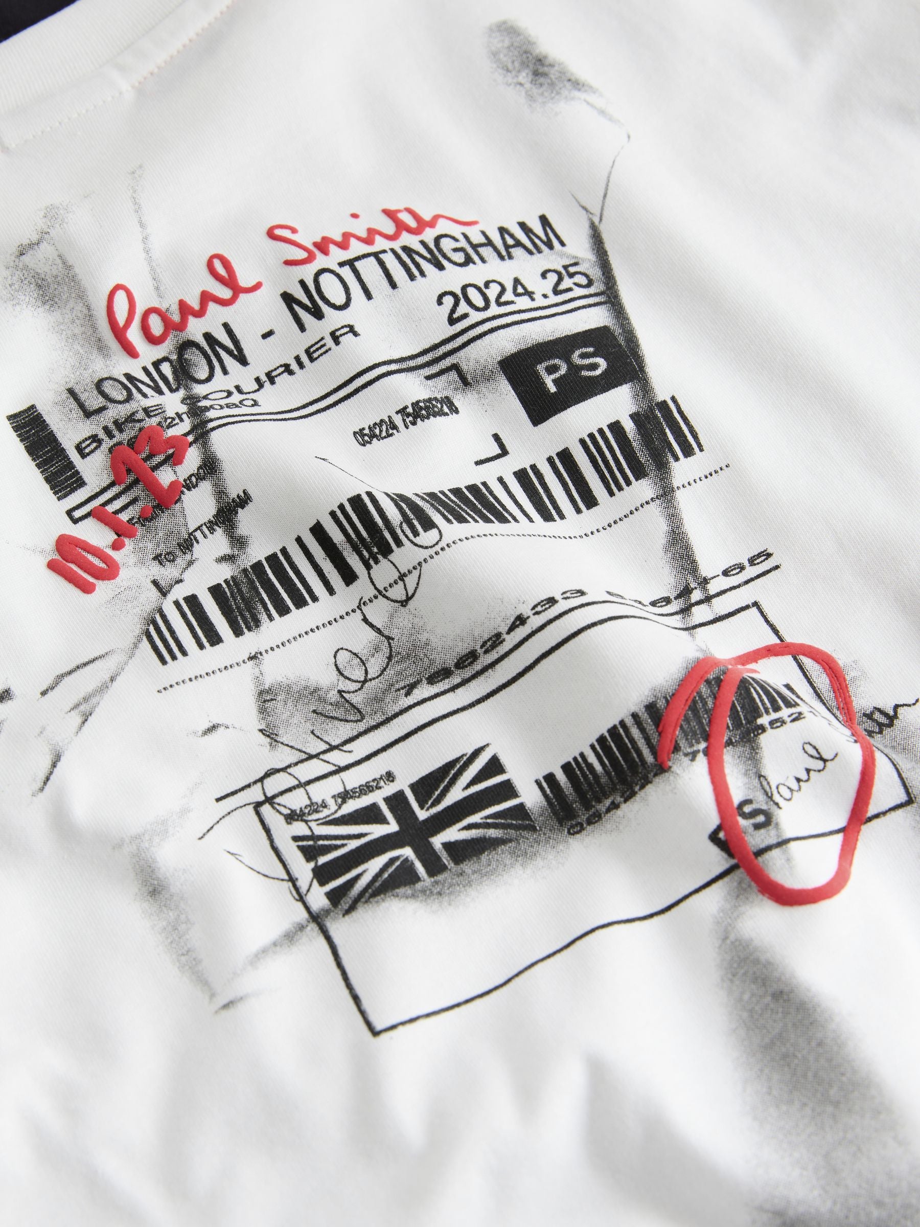 Dsiney Kidz - Paul Smith Junior Red/Black/White Graphic T-Shirts 3 Pack image 7
