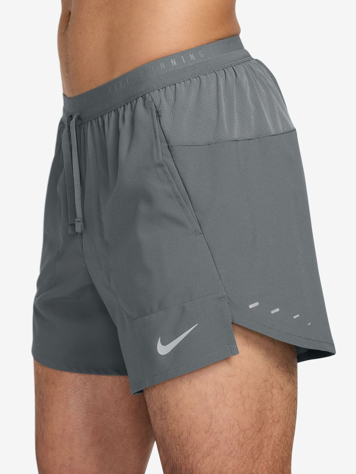Dsiney Kidz - Nike Smoke Grey Dri-FIT Stride 5 Inch Brief Lined Running Shorts image 3