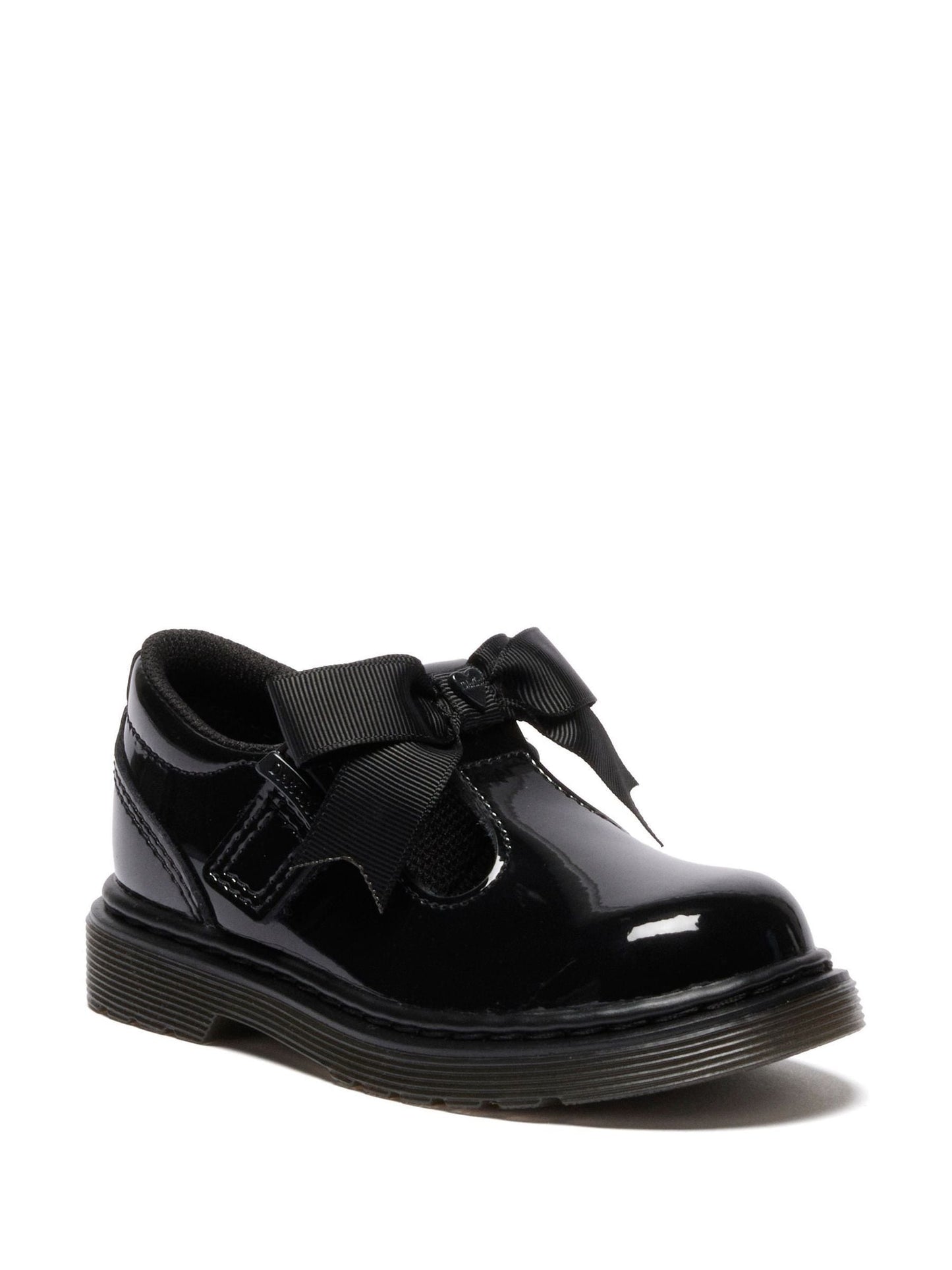 Dr. Martens Black Polley Ii Bow T Patent Lamper Shoes image 1