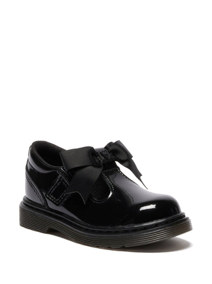 Dr. Martens Black Polley Ii Bow T Patent Lamper Shoes image 1
