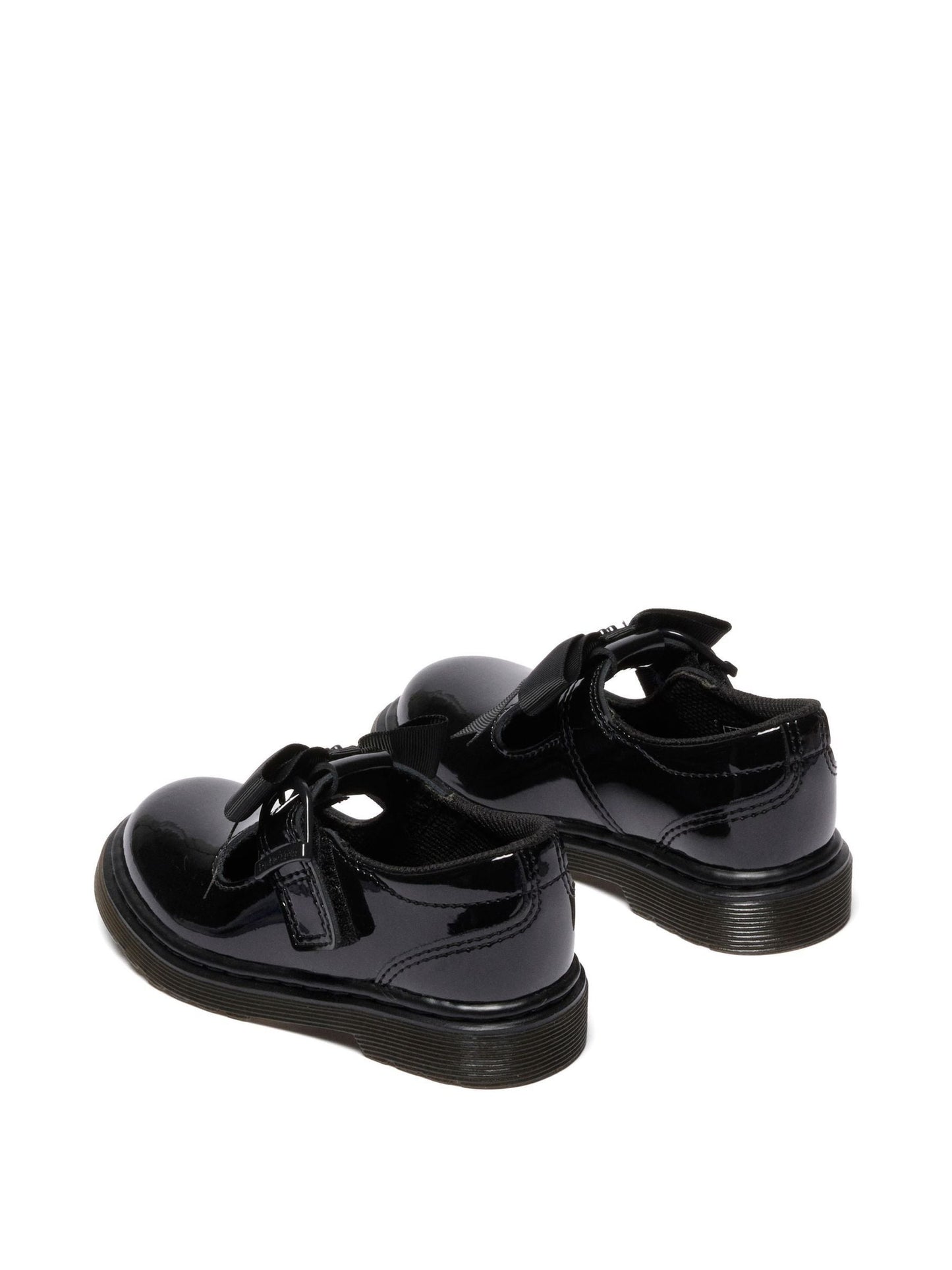 Dr. Martens Black Polley Ii Bow T Patent Lamper Shoes image 3