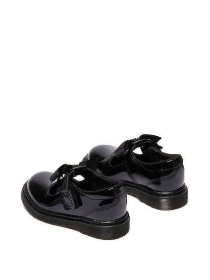 Dr. Martens Black Polley Ii Bow T Patent Lamper Shoes image 3