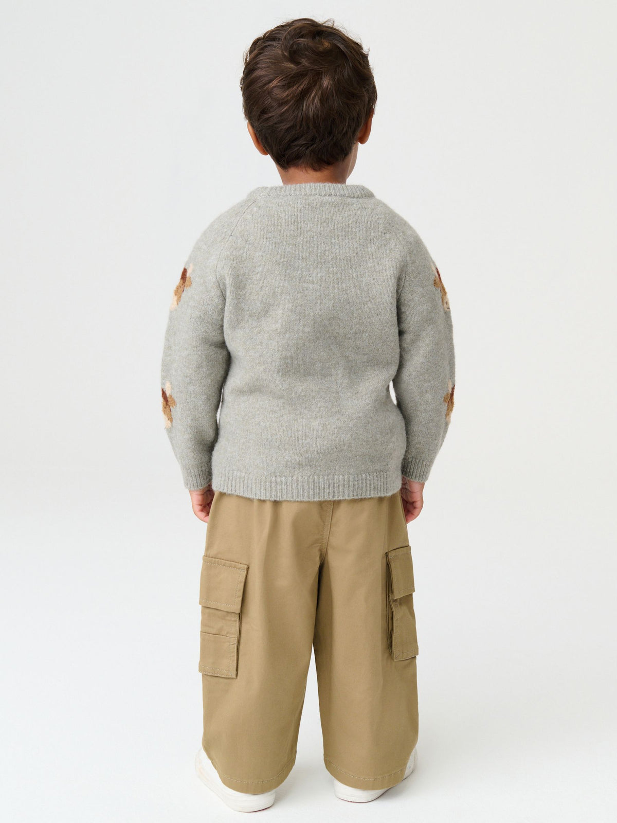 Brown Hamish Knitted Crew Neck Jumper (3mths-7yrs) - image 2