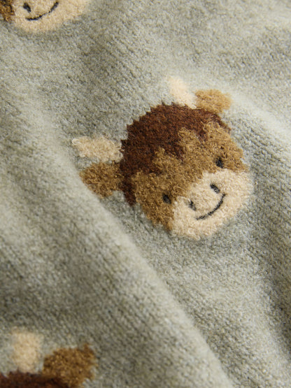 Brown Hamish Knitted Crew Neck Jumper (3mths-7yrs) - image 7