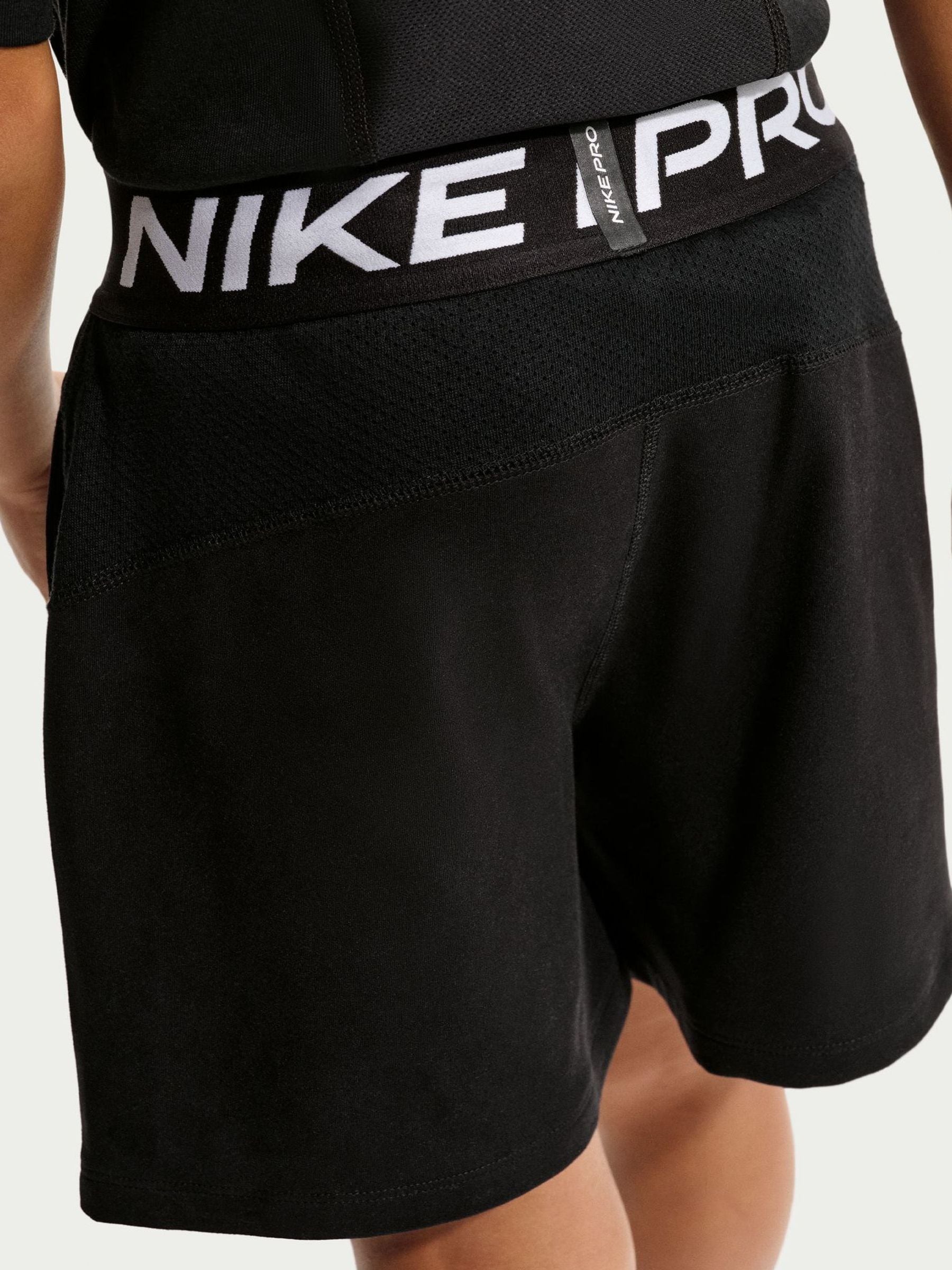 Dsiney Kidz - Nike Black Pro Dri-FIT Fleece Shorts image 4
