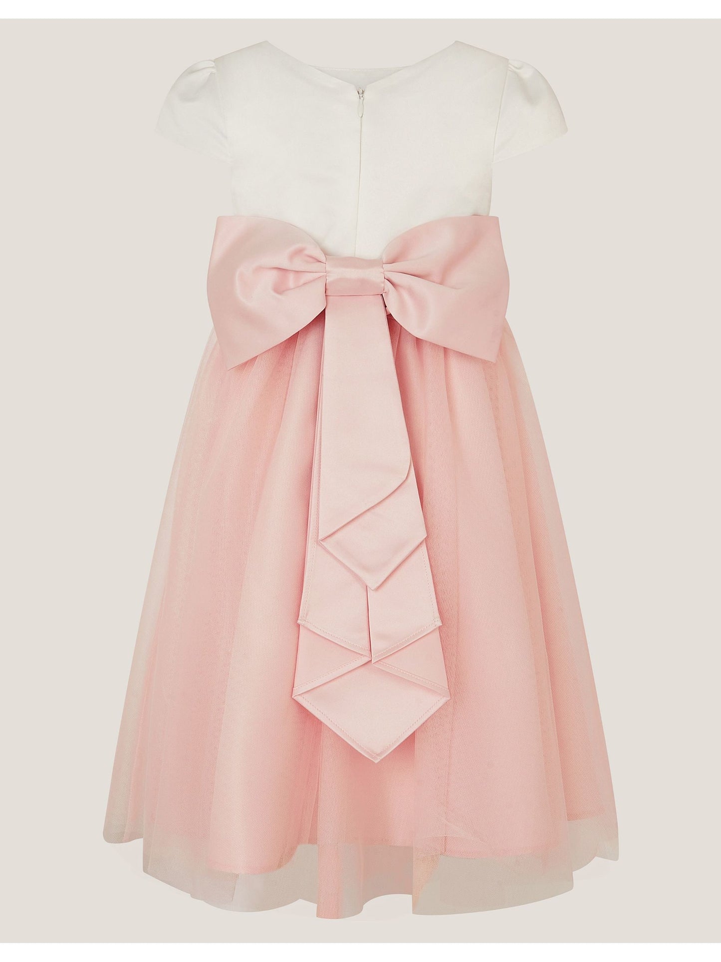 Monsoon Pink Satin Bridesmaid Dress image 2