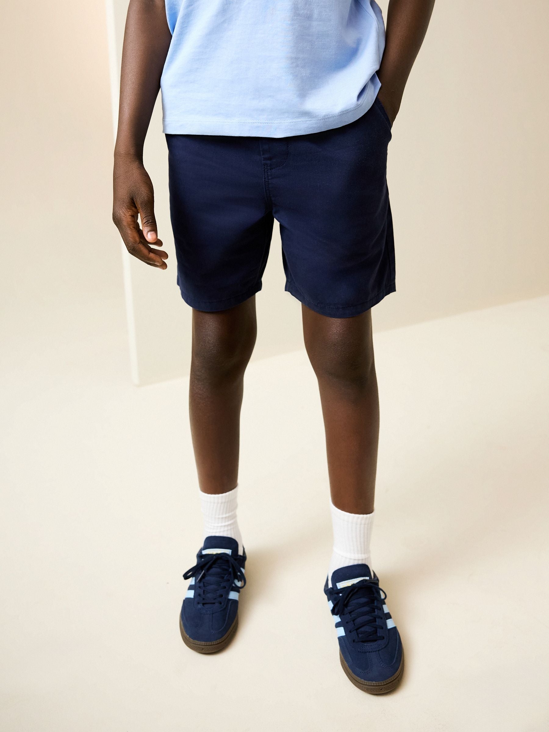 Dsiney Kidz - Navy Regular Fit Shorts (3-16yrs) image 1