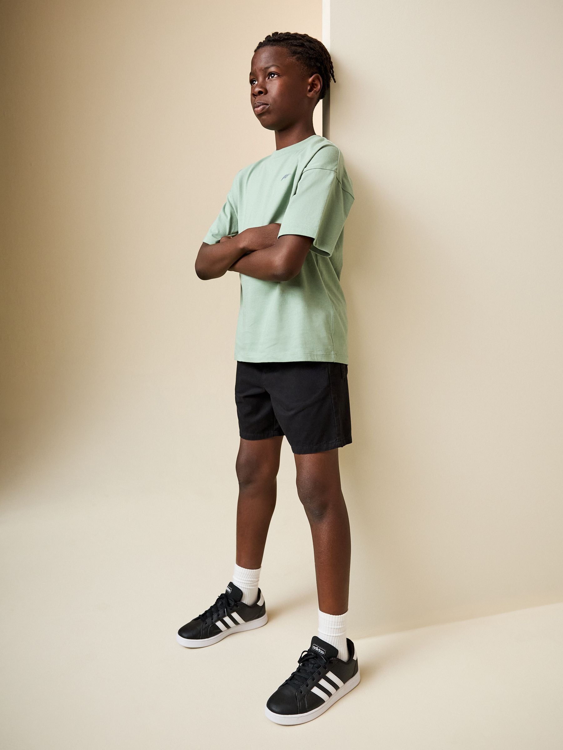 Dsiney Kidz - Black Regular Fit Shorts (3-16yrs) image 3